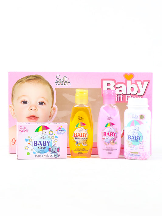 Soft Touch Baby Care Gift Set Box Kit (Pack Of 4)