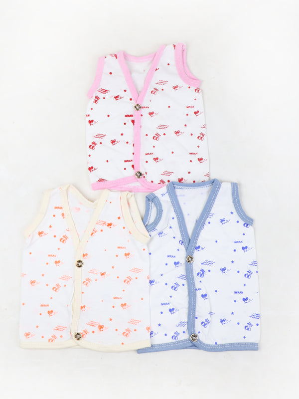 Pack of 3 Newborn Baby Vest (0Mth - 9Mth)