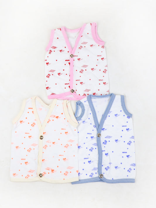 Pack of 3 Newborn Baby Vest (0Mth - 9Mth)