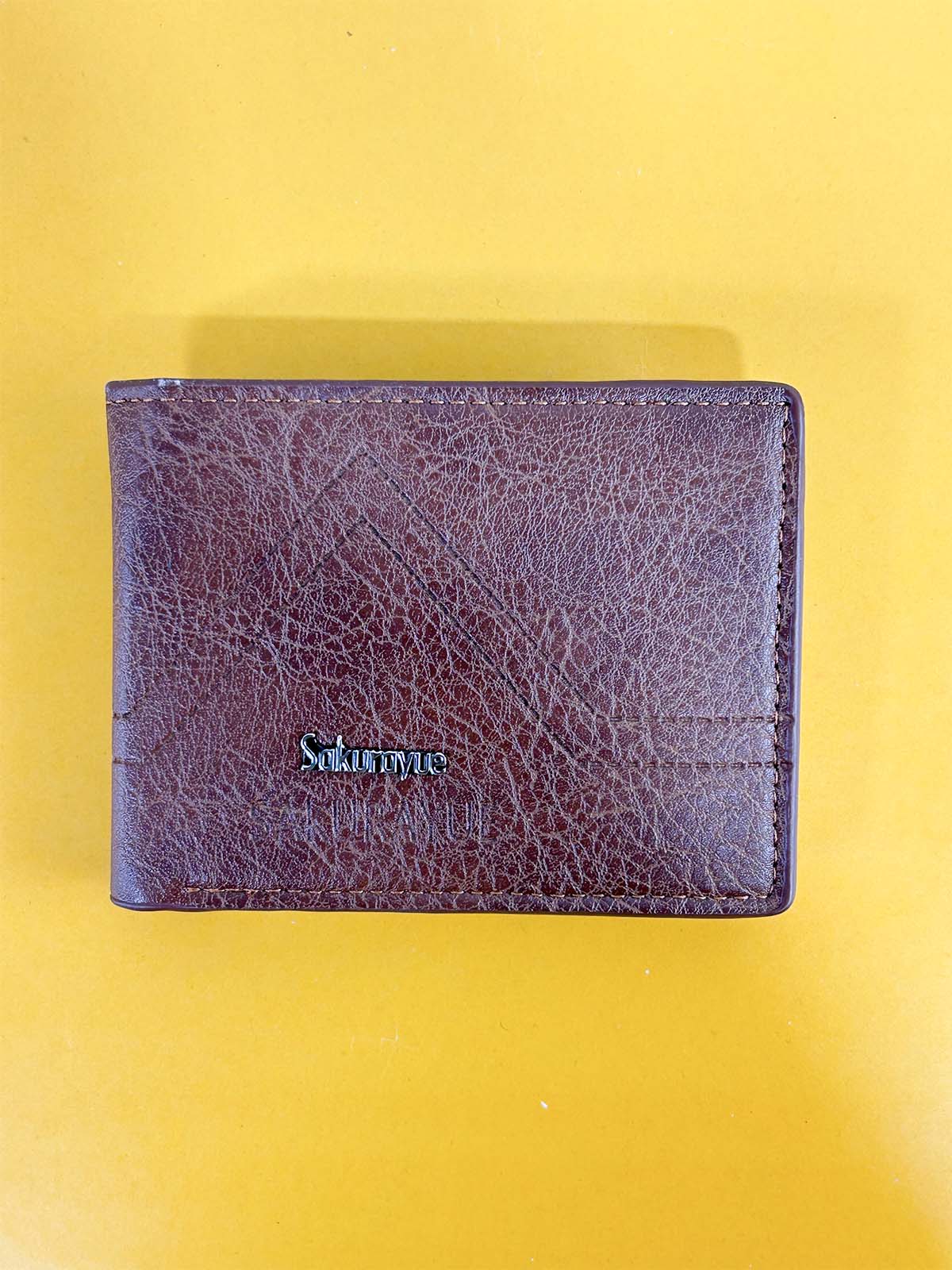 Brown Syn-Leather Wallet For Men MW52