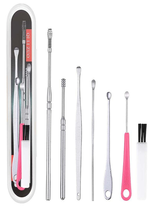 Set of 6 Ear Wax Cleaning Tools kit Set with Box