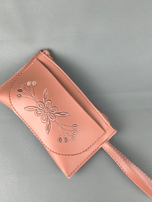 Rose Pink Hand Pouch For Women's WHB84