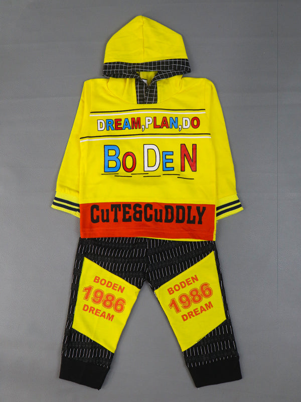 BS65 TG Hooded Kids Suit 1Yr - 4Yrs DO Yellow