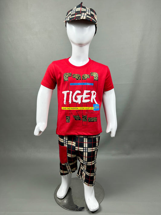 1Yr - 4Yrs Tiger Red Suit For Kids RZ BS283