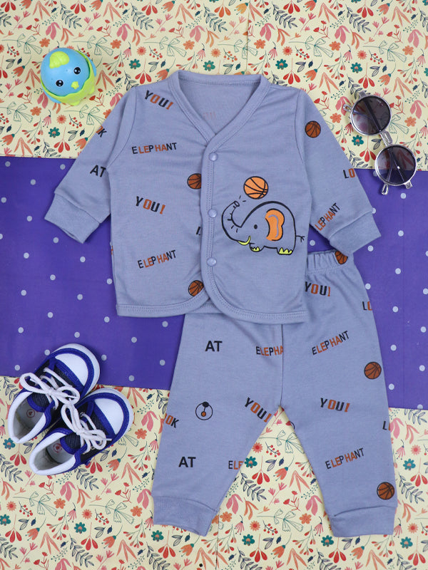 0Mth - 9Mth You Grey Baba Suit For Newborns BG NBS74