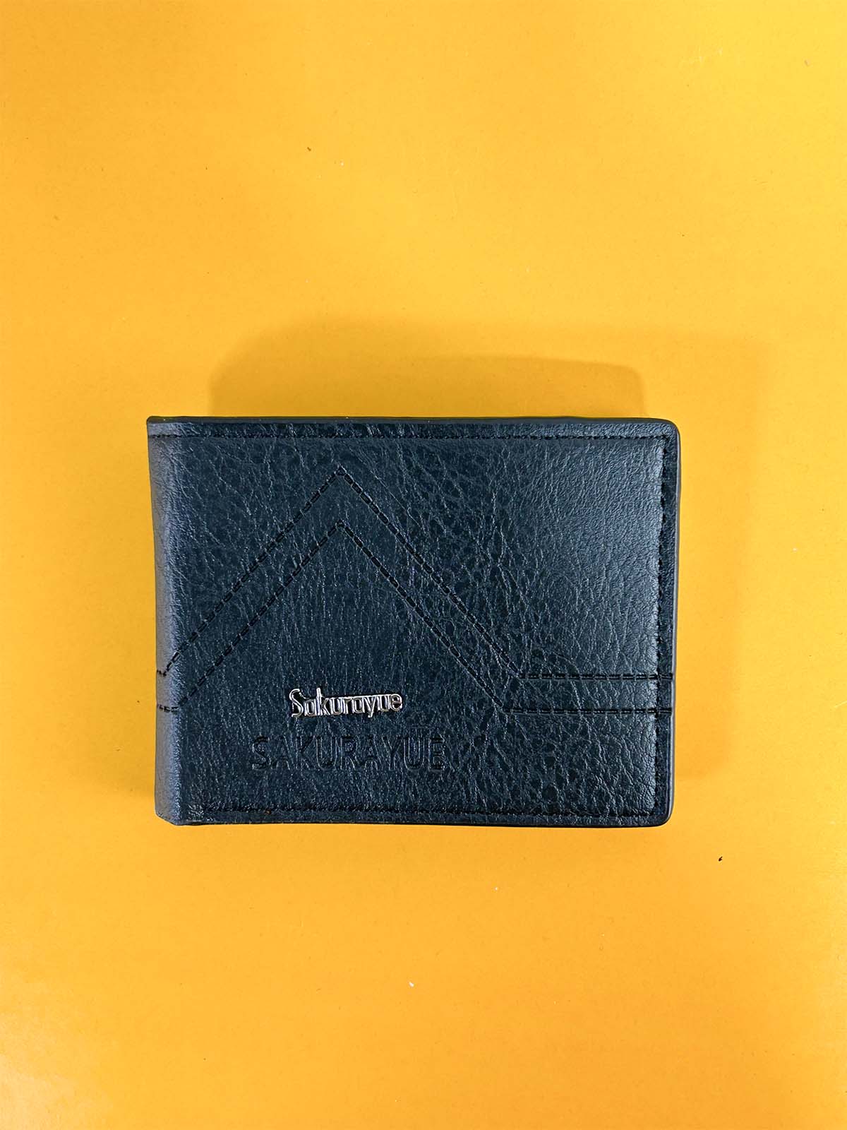 Black Syn-Leather Wallet For Men MW53