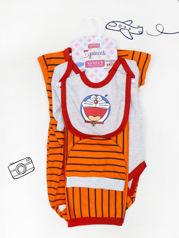 HG Newborn 7Pcs Gift Set 3Mth - 6Mth Doraemon Orange