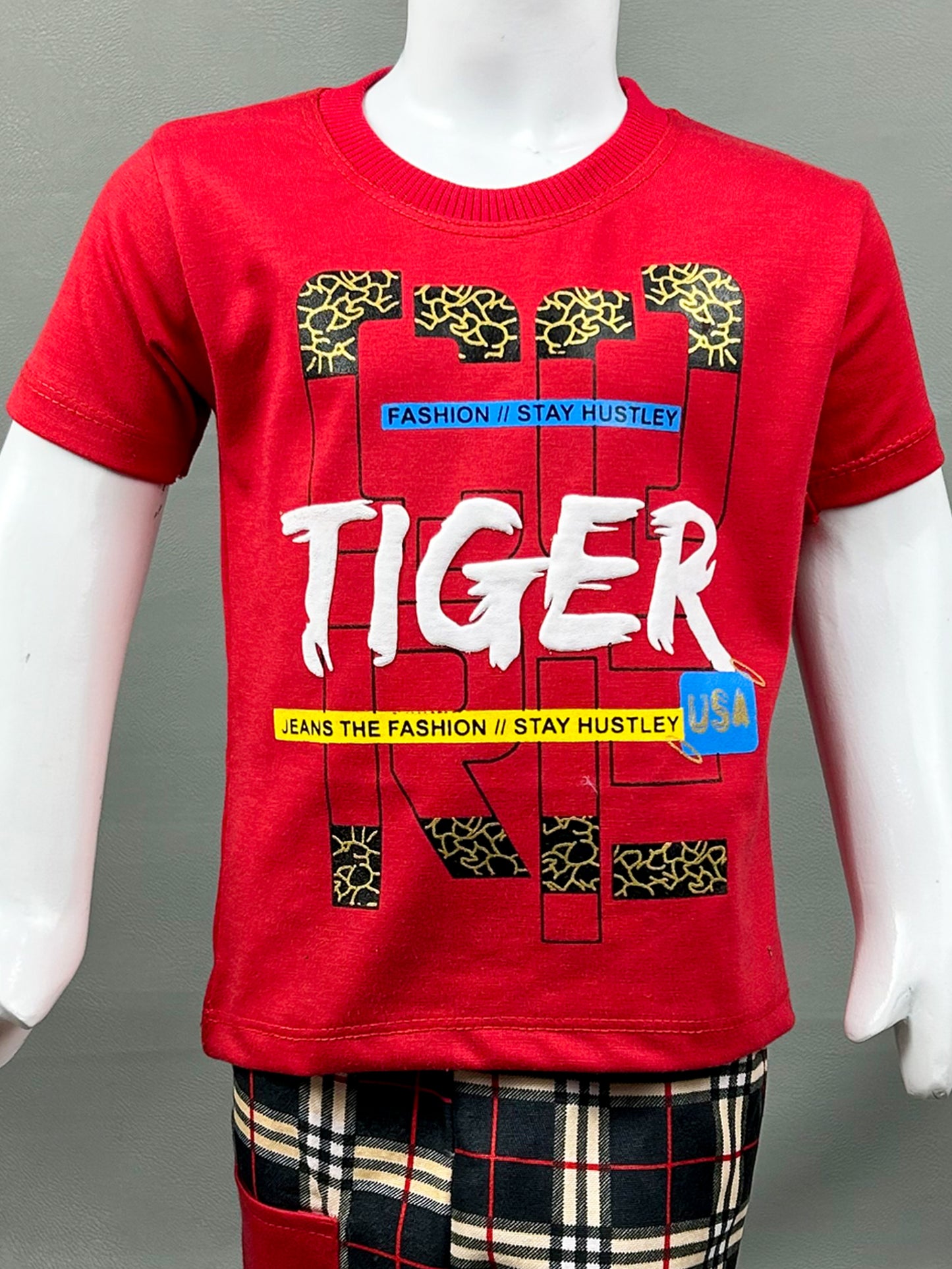 1Yr - 4Yrs Tiger Red Suit For Kids RZ BS283