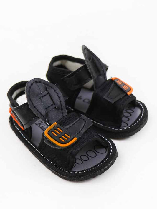 NBCB05 Baby Boy Crochet Bootie Sandal Black