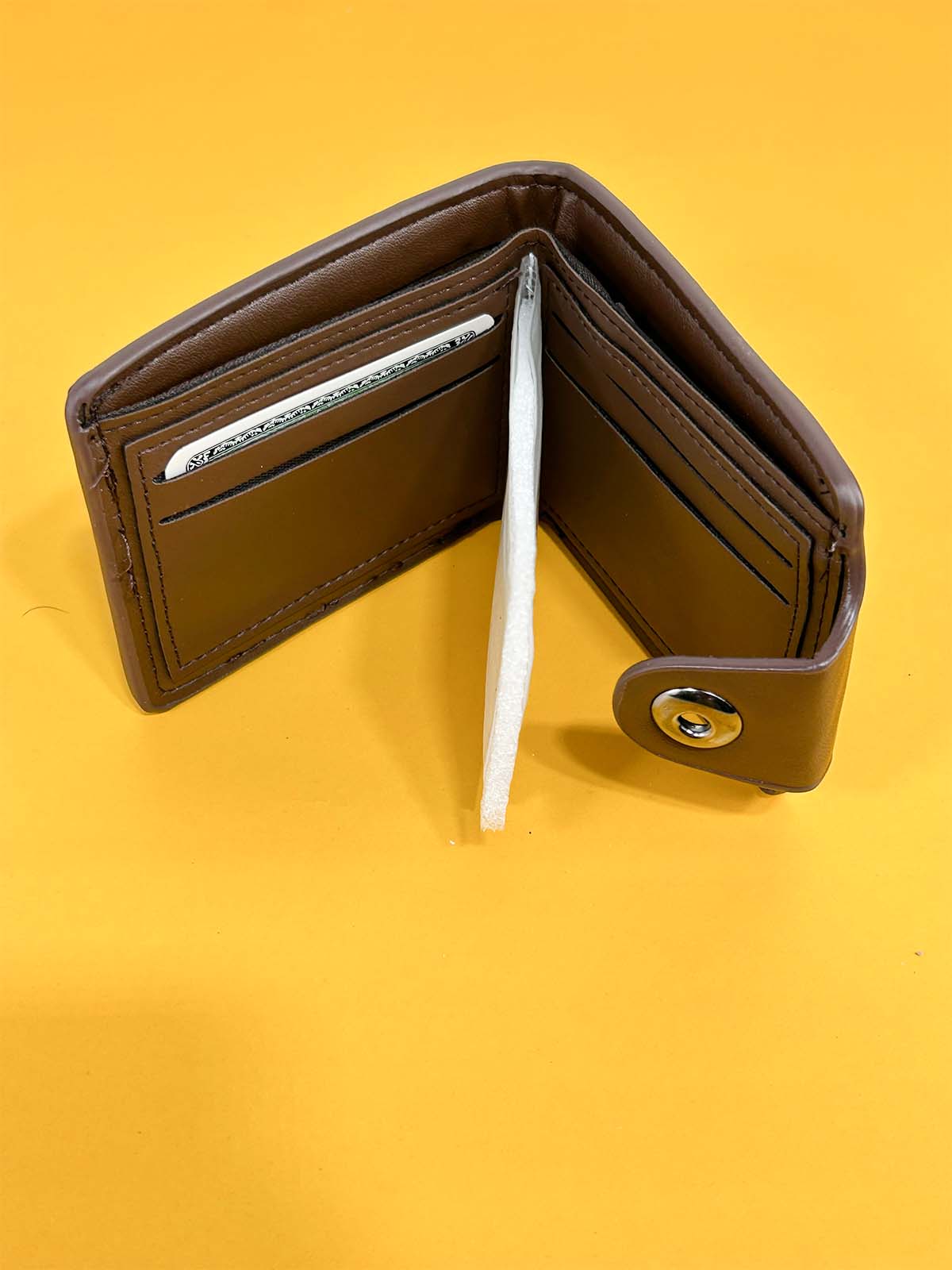 Brown Syn-Leather Wallet For Men MW54