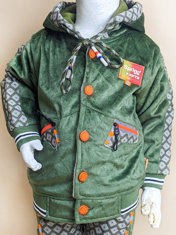 1Yr - 4Yrs Green Suit For Kids AJ BS99