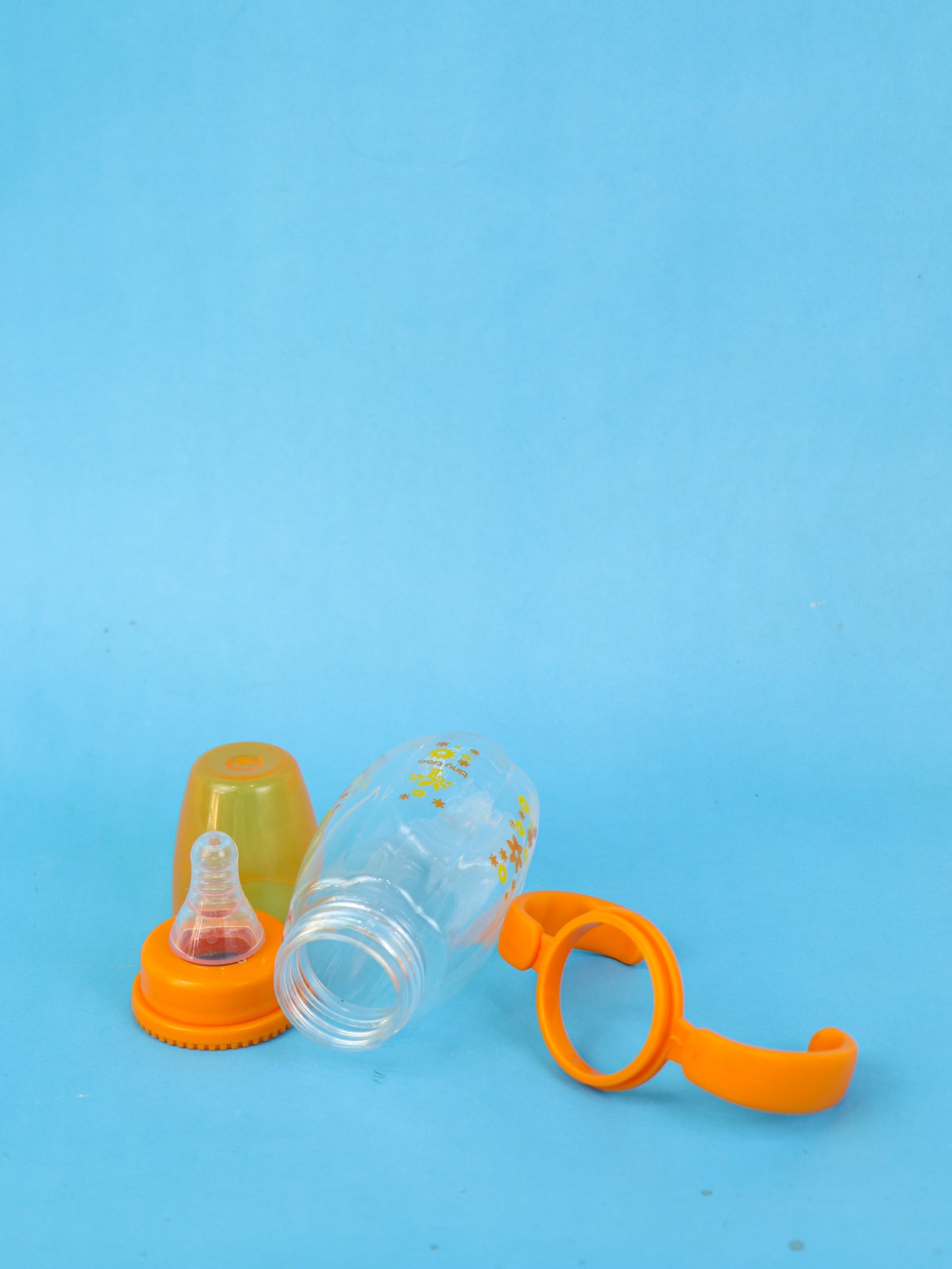 Tiny Tree Baby Feeder Transparent Orange - 150ML