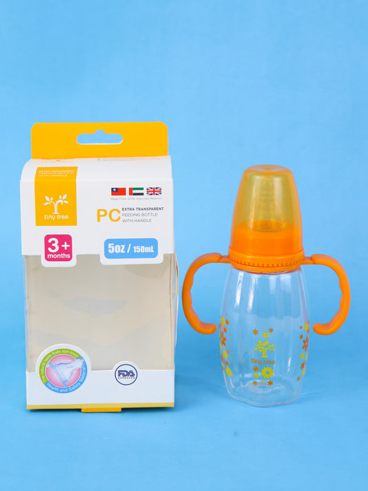 Tiny Tree Baby Feeder Transparent Orange - 150ML