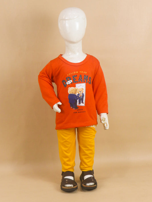 1Yr - 4Yrs Dreams Orange Suit For Kids RG BS70