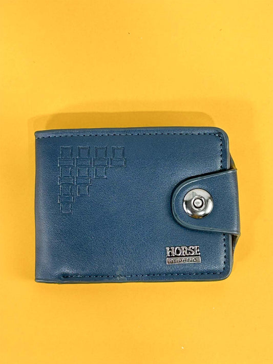 Dark Blue Syn-Leather Wallet For Men MW56