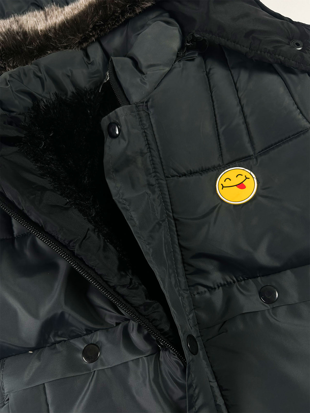 5Yrs - 10Yrs Kids Quilted Hooded Puffer Jacket Dark Forest Green KJ56