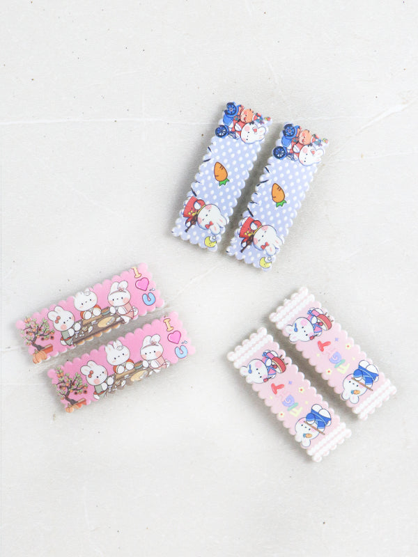 Pack Of 3 Multicolor Hair Clips For Girls GHC58