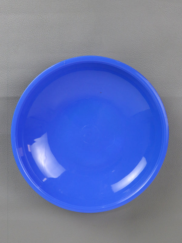 MP06 Pack Of 3 Plastic Plates Dark Blue