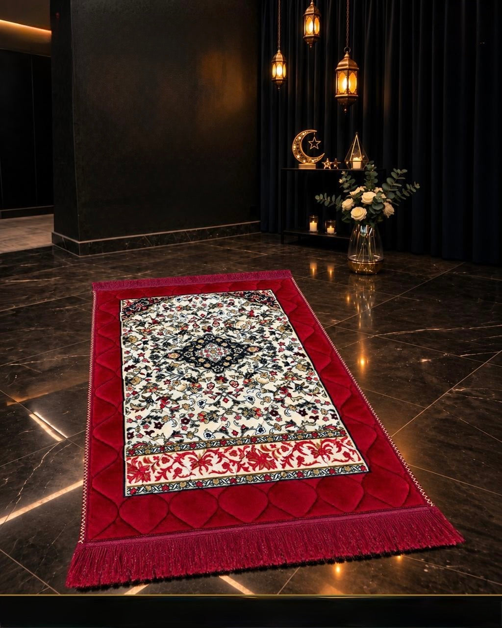 Red Jae-Namaz / Prayer Mat 70 x 105 Multidesign JAE10