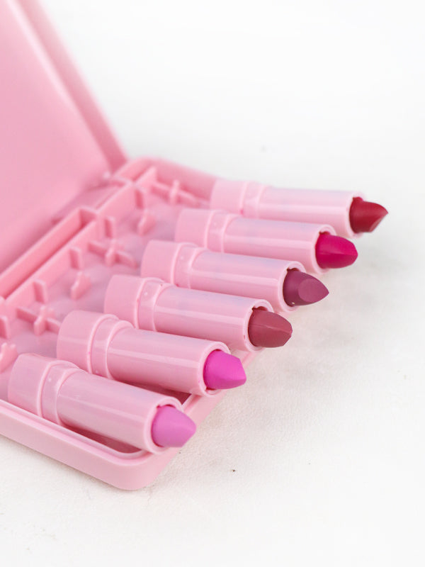 Pack Of 6 Honey Peach Charming And Smooth Lipstick