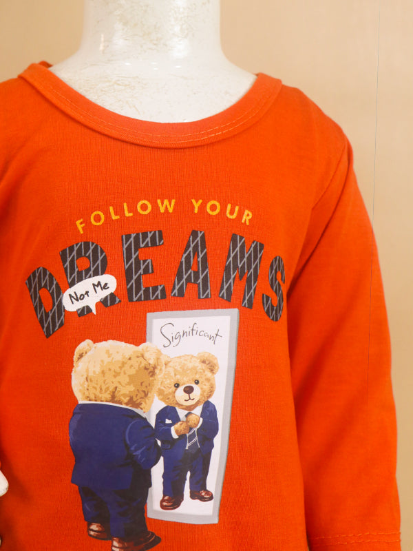 1Yr - 4Yrs Dreams Orange Suit For Kids RG BS70