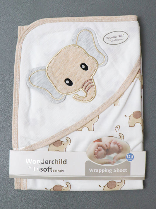 Light Yellow Elephant Wrapping Sheet For Newborn NWS07