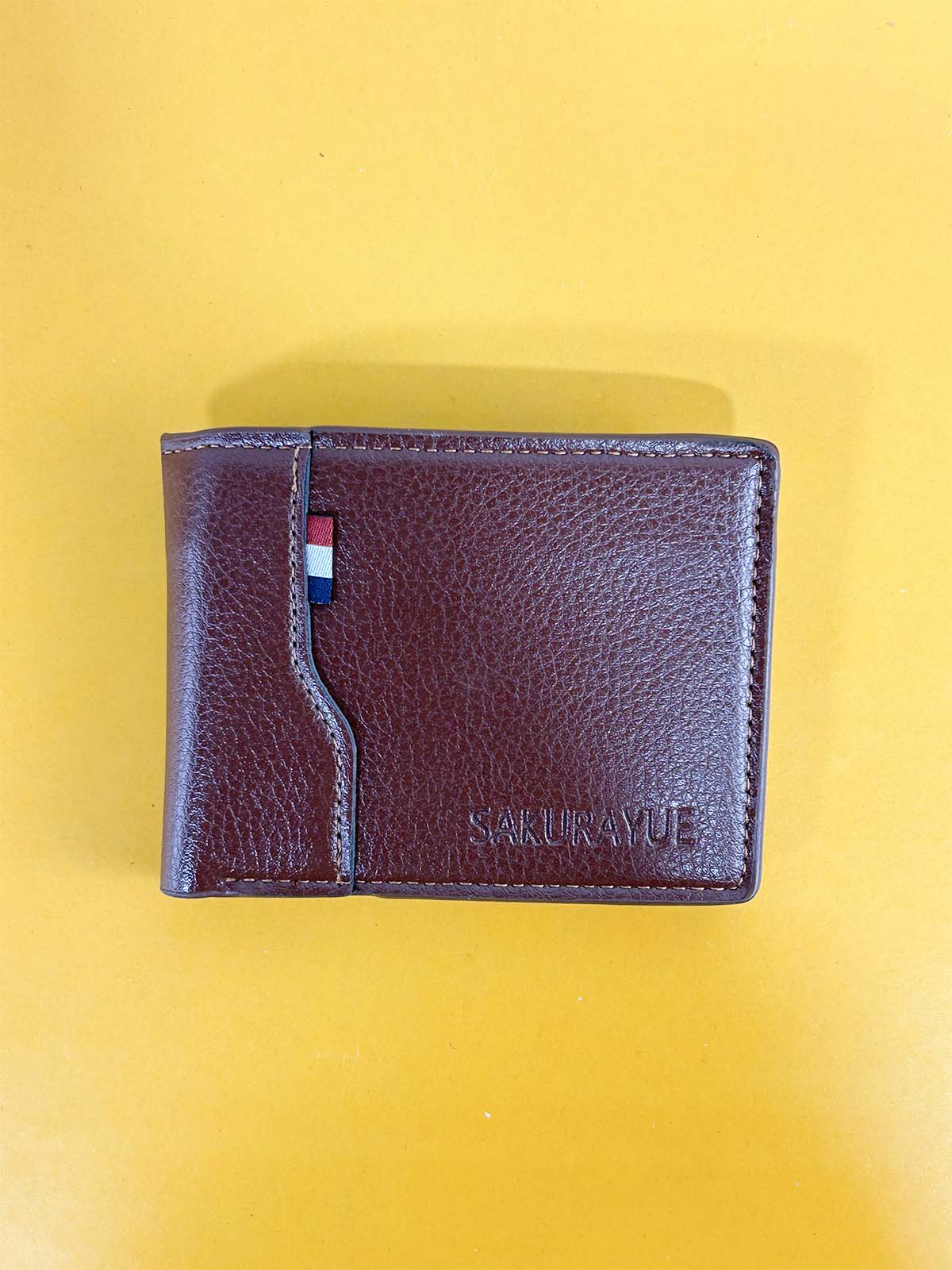 Brown Syn-Leather Wallet For Men MW58