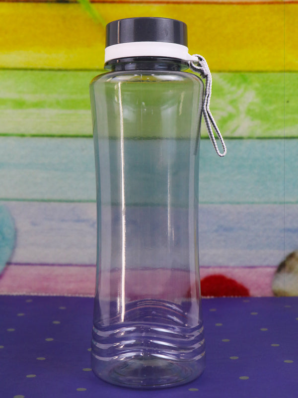 WTB19 Safari Black Plastic Transparent Water Bottle - 830ML