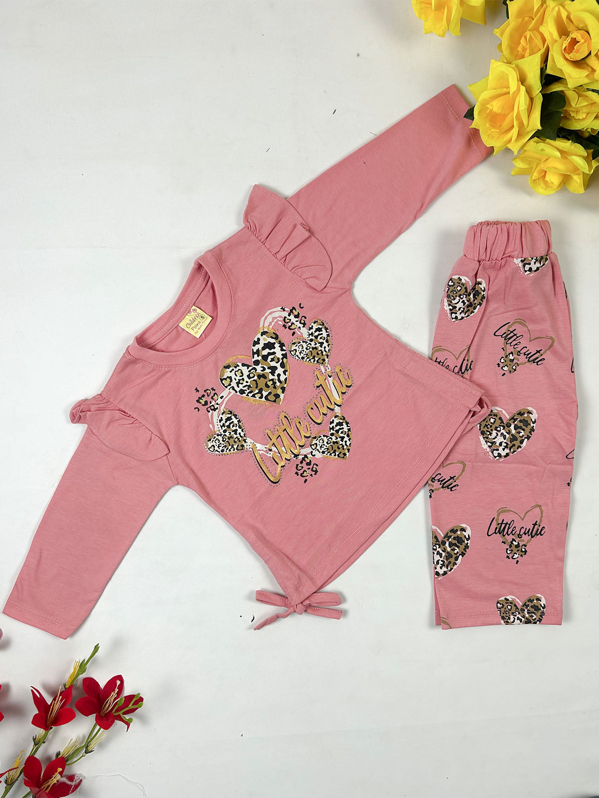 1Yr - 4Yrs Pink Little Cute Suit For Girls GS599
