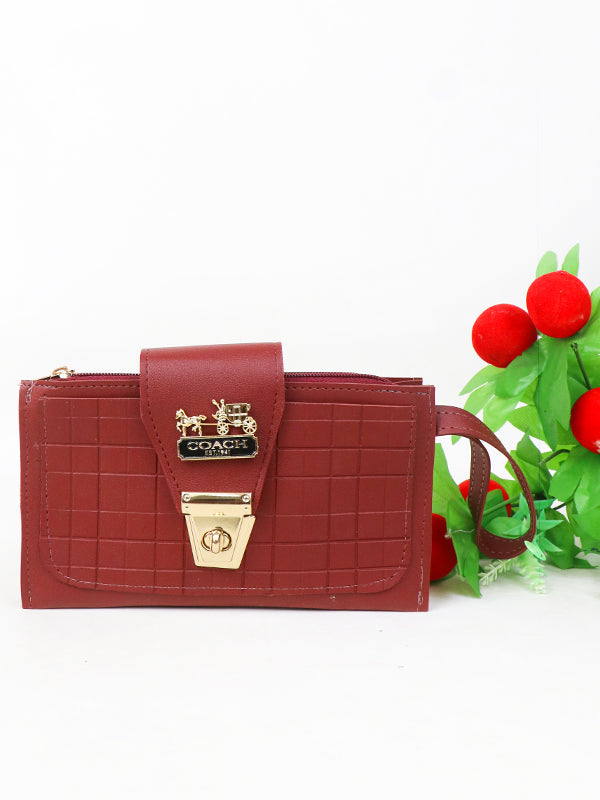 WHB49 Women's Handbag Maroon