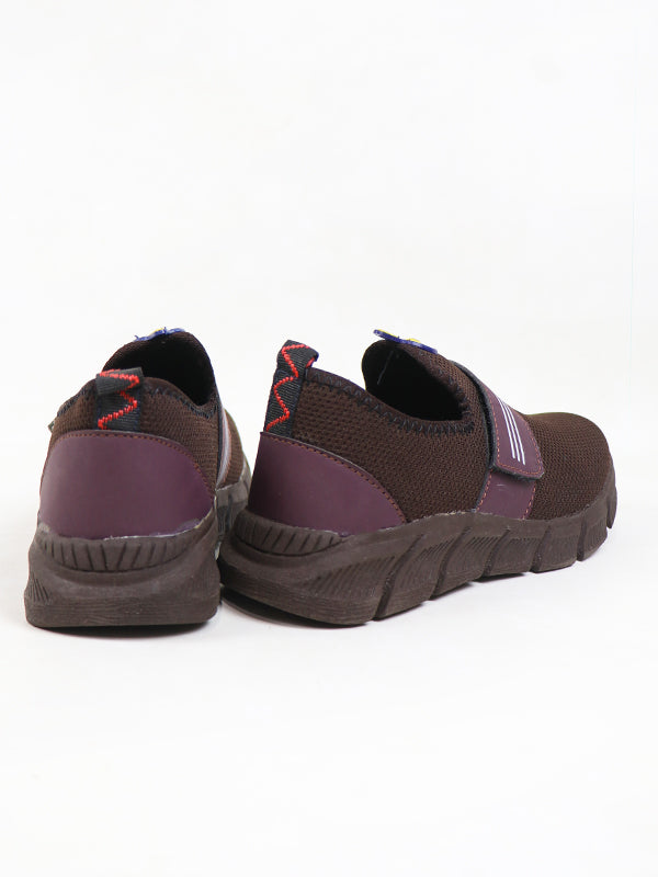 MJS02 Men's Casual Jogger Shoes Dark Brown