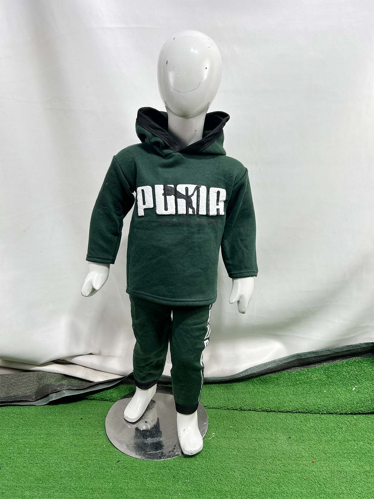 2Yr - 5Yrs Fleece PU Green Suit For Kids SH BS544