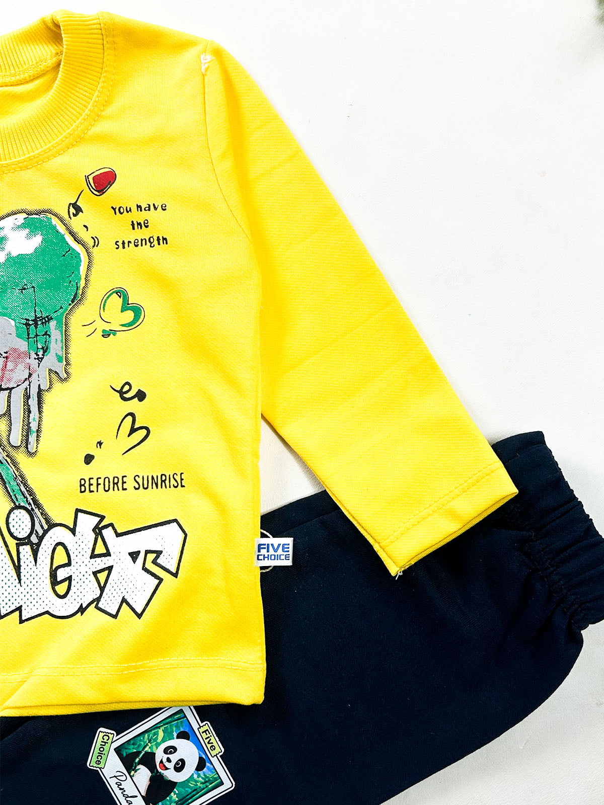 1Yr - 4Yrs Yellow Suit For Kids BS839