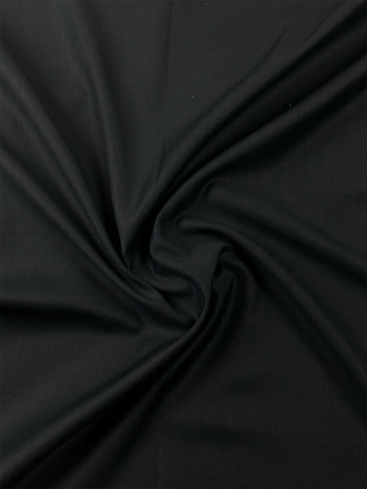Jet Black Men's Suiting Fabric For Pant and Coat 05 MUS13