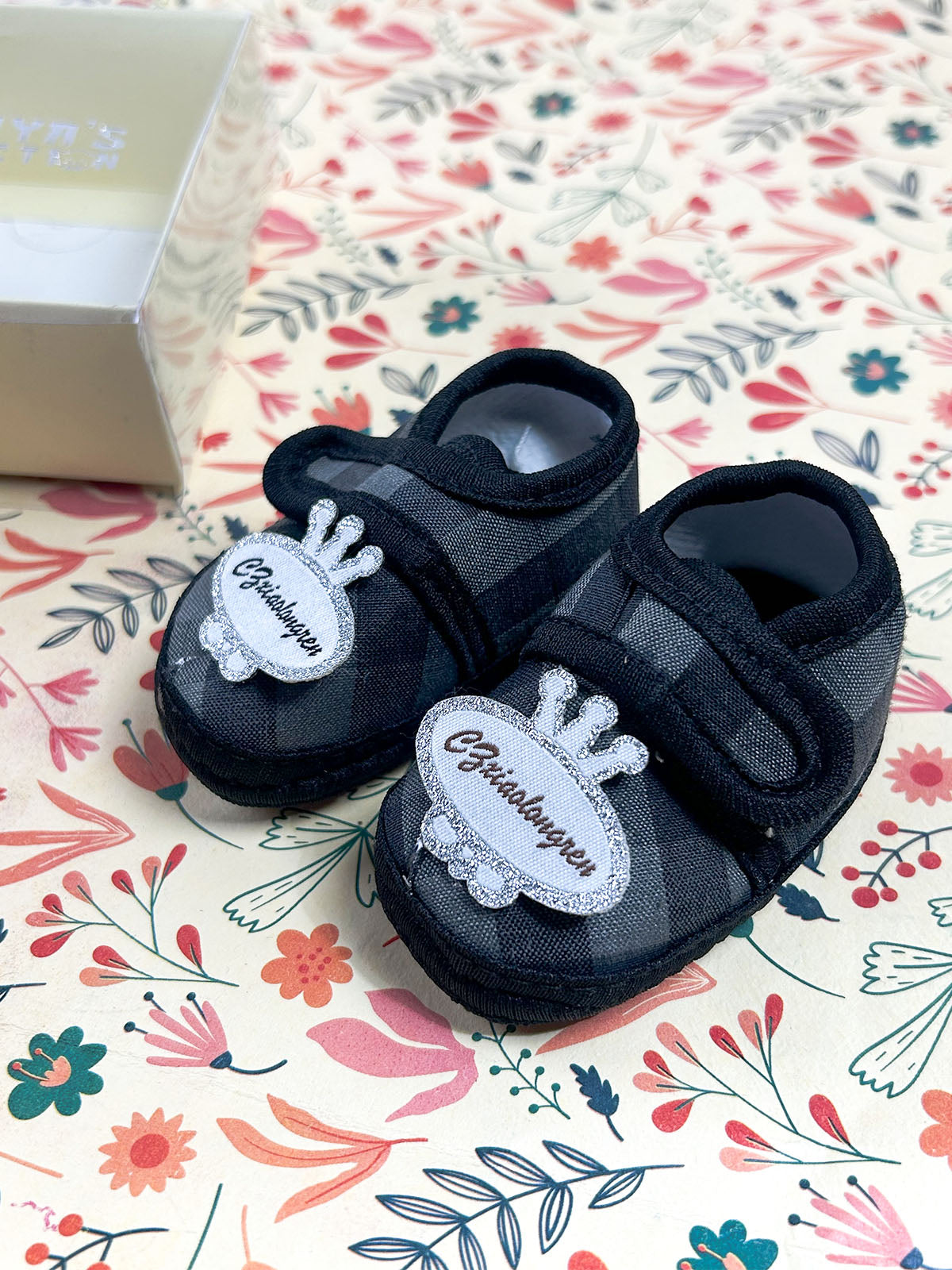 Black Bootie For Newborn NB117