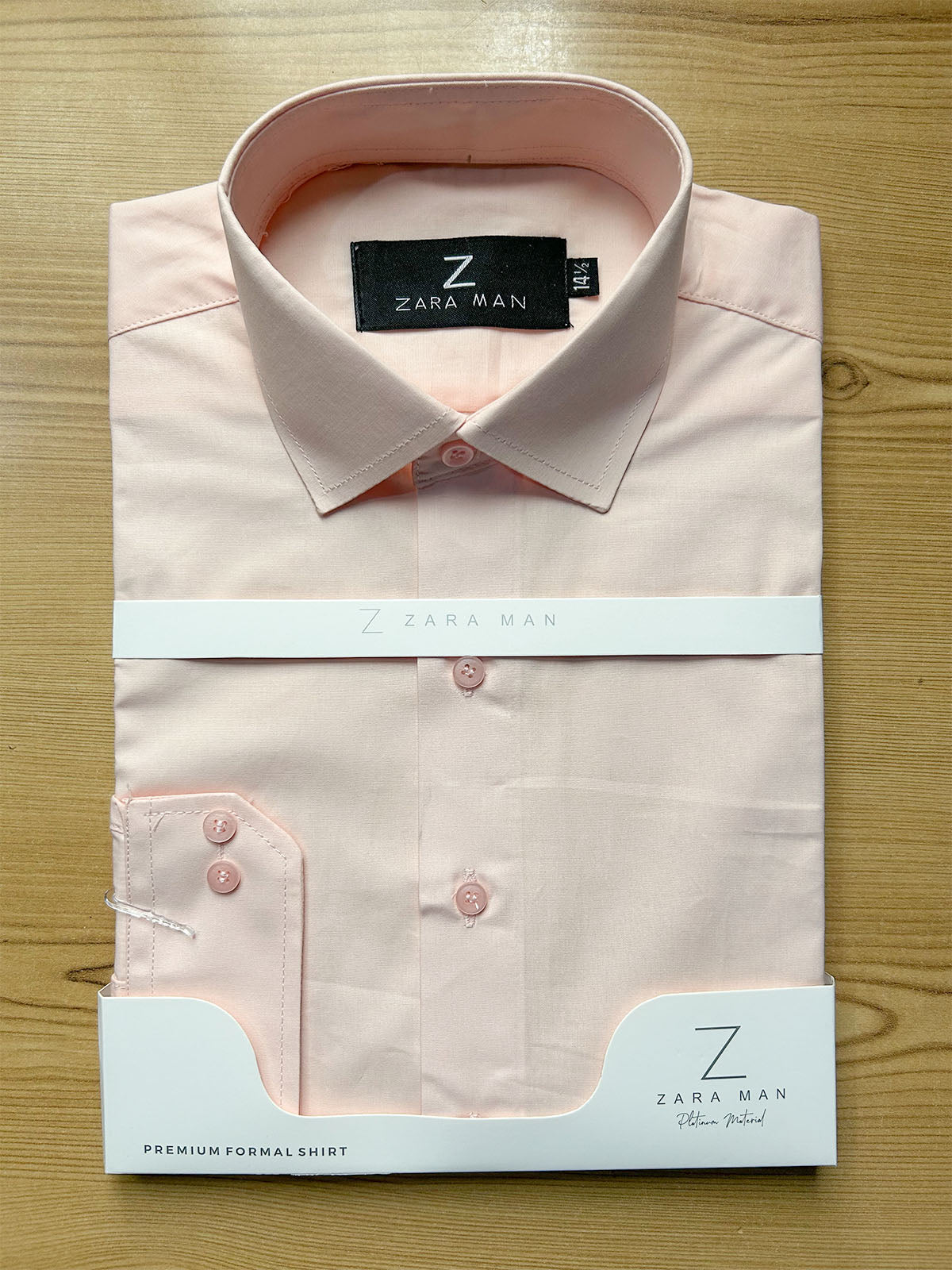 MFS731 100% Cotton Blush Pink Formal Dress Shirt For Men