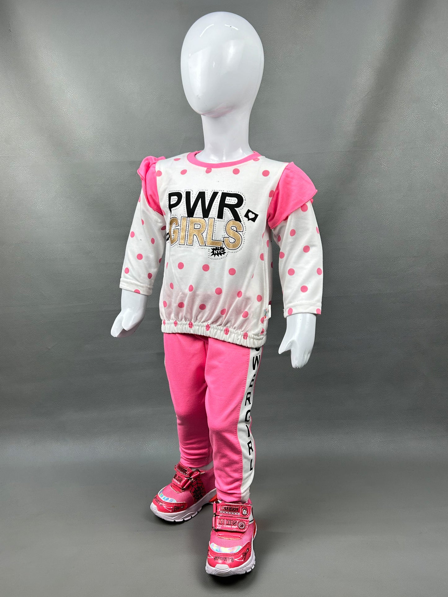 1Yr - 4Yrs PWR Pink Suit For Girls SK GS110