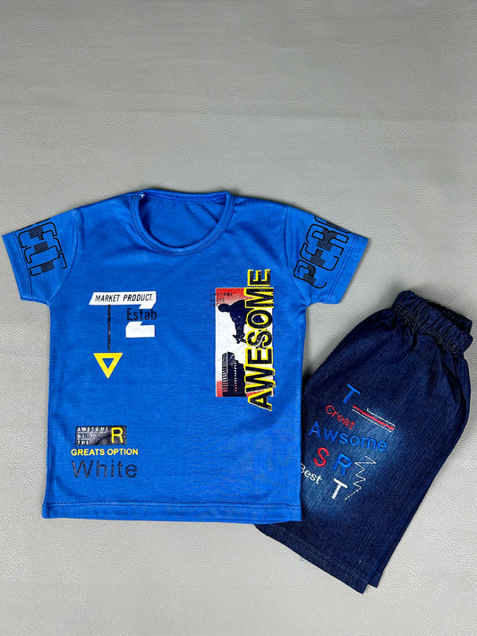 1Yr - 4Yrs Awesome Blue Suit For Kids RZ BS290