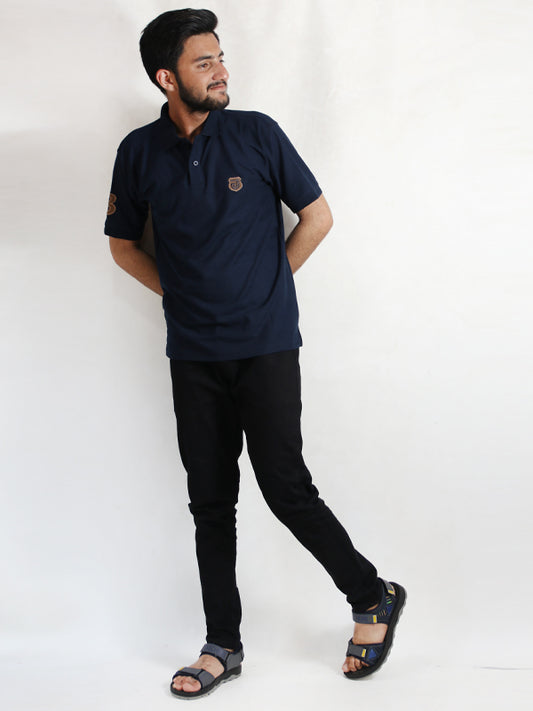 AM Men's Polo T-Shirt Blue