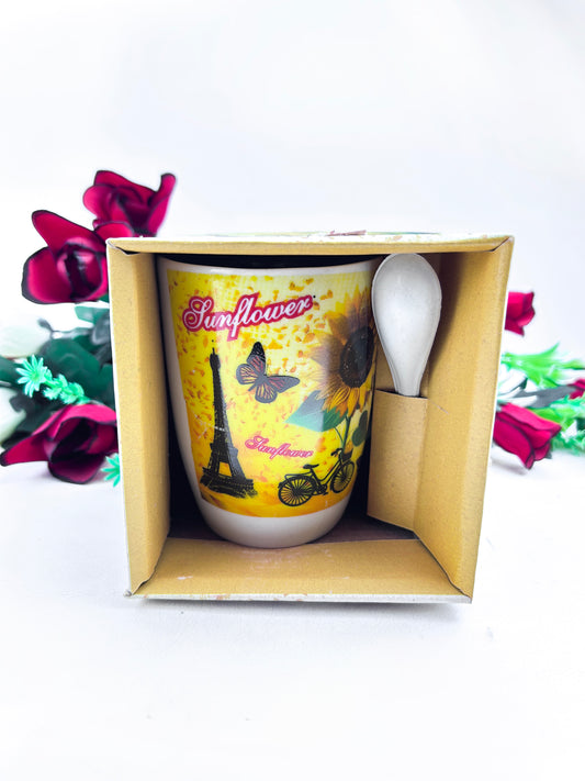 Coffee Mug with Spoon & Lid Set CM31