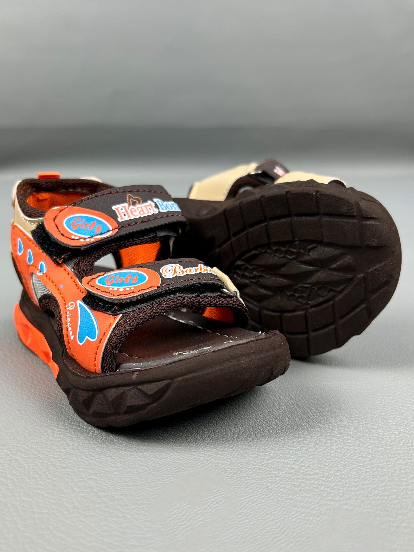 Dark Brown Casual Sandals for Kids BSD60