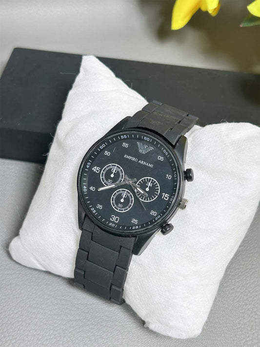 Black Fiber Watch For Men MW151