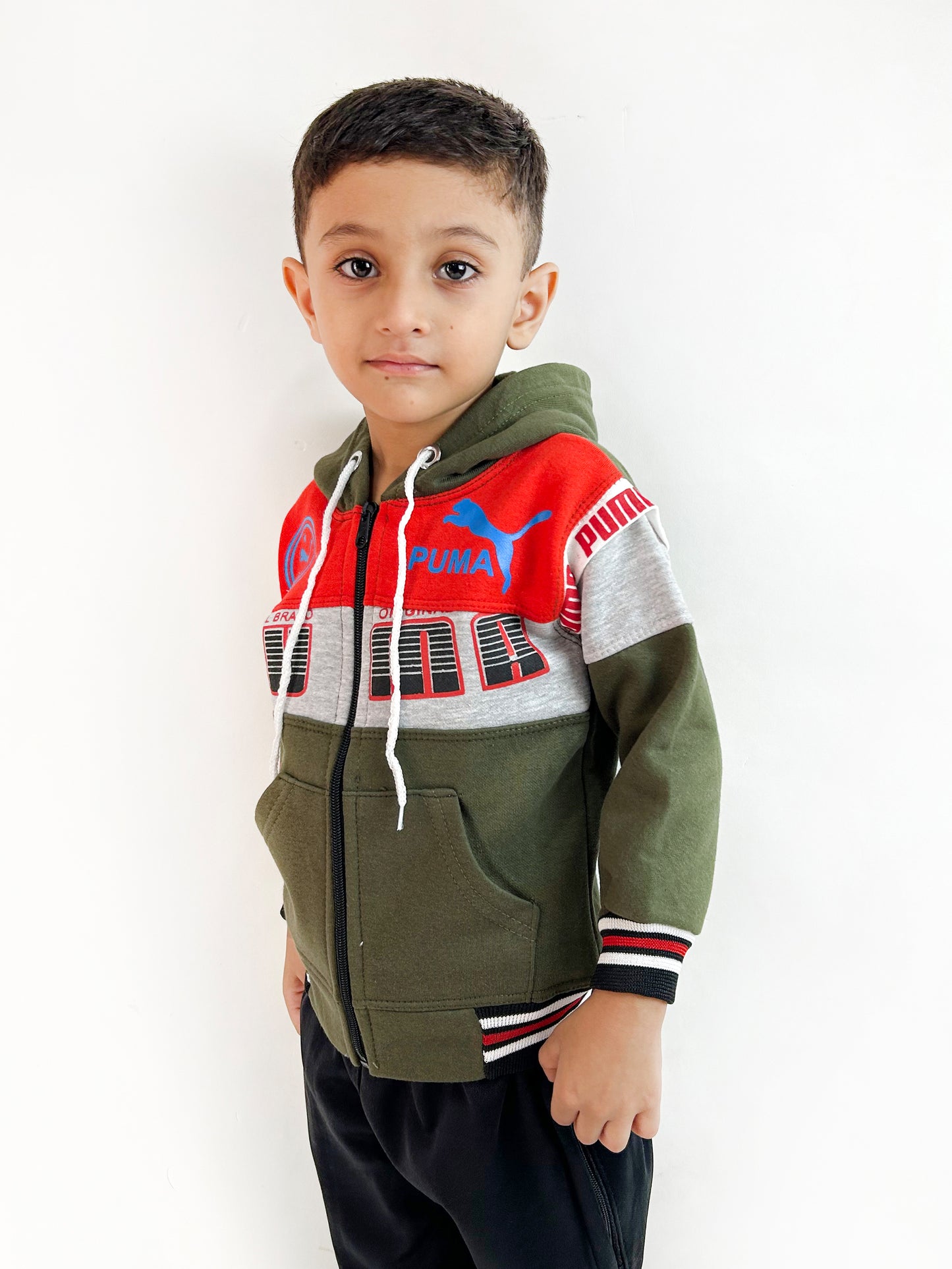 2.5Yr - 5Yrs Dark Green Upper For Kids KH37