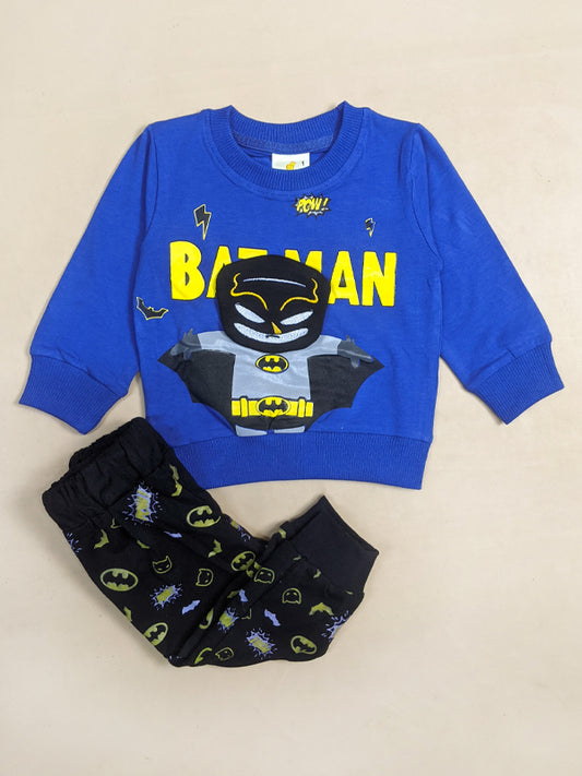 3Mth - 9Mth Batman Royal Blue Baba Suit For Newborns NBS147