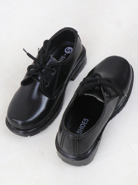 KS16 Kids School Shoes 7Yrs - 17Yrs Black