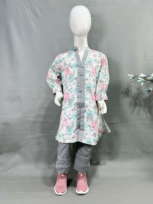 5Yr - 12Yrs Grey Suit For Girls OP GS409
