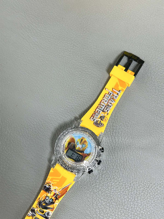 Yellow Wrist Watch For Boys KWW64