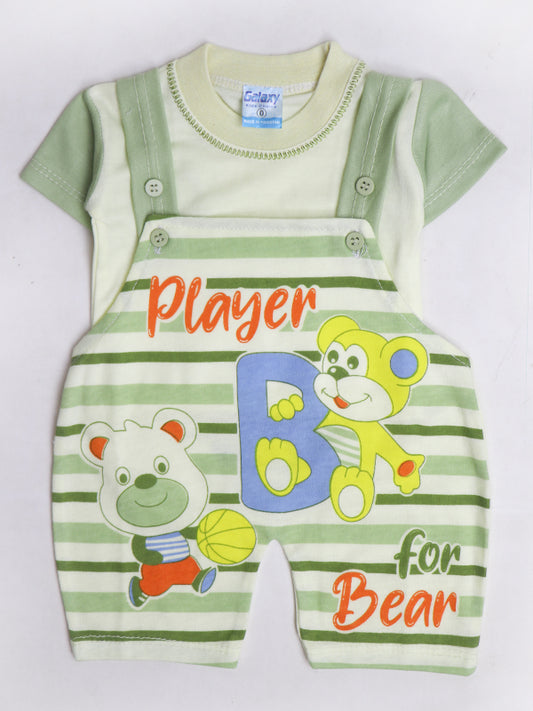 NBS05 HG Newborn Baba Romper 0Mth - 6Mth Player Light Green