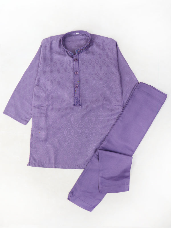 BKS05 AM Kurta Pajama Suit 2Yrs - 14Yrs Purple