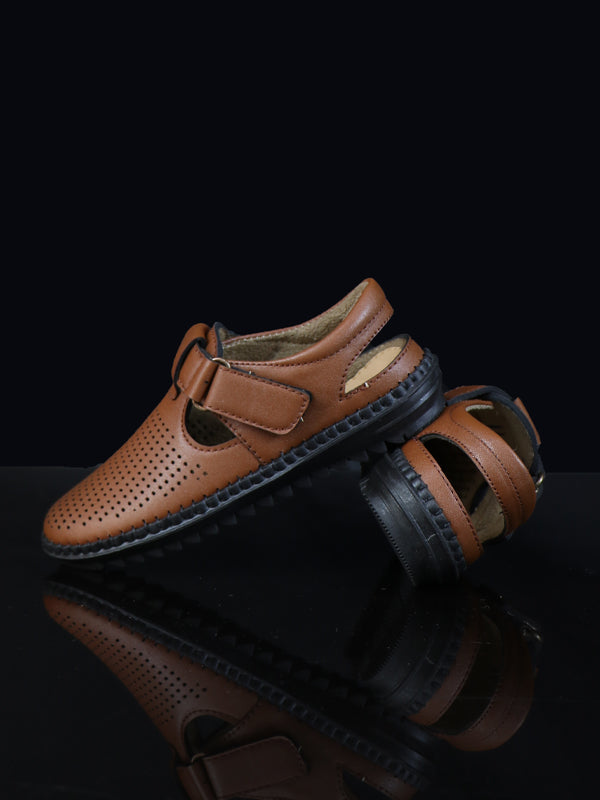 BS59 Boys Shoes 8Yrs - 12Yrs Brown